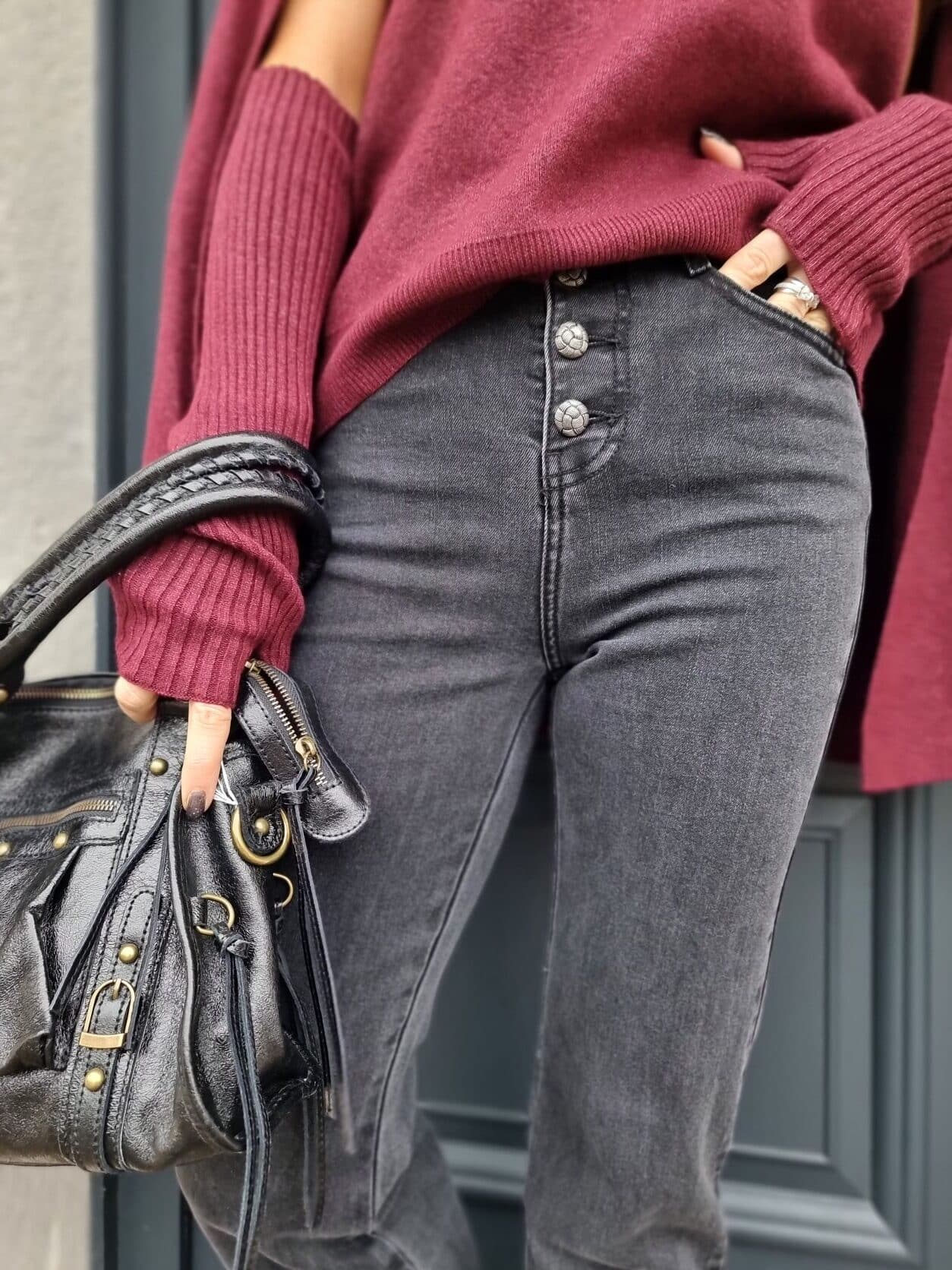 Jean Straight Dark Grey – Image 8