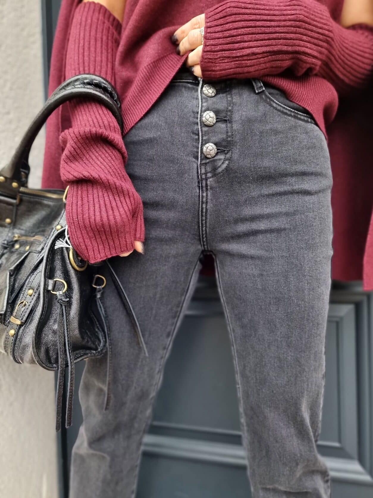 Jean Straight Dark Grey – Image 3