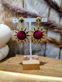 Alternative view of Boucles Soleil Velours Bordeaux