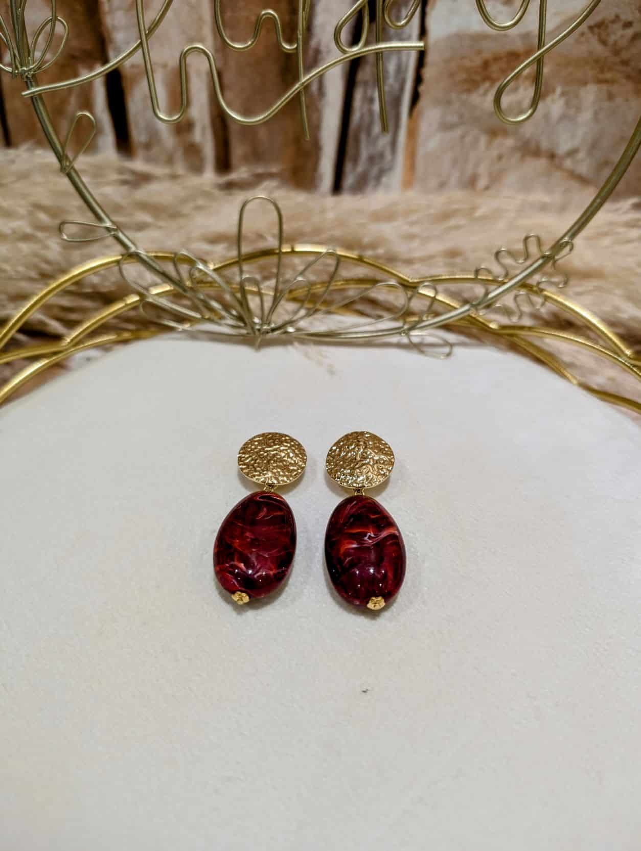 Boucles Ximena Rouge - Image 3