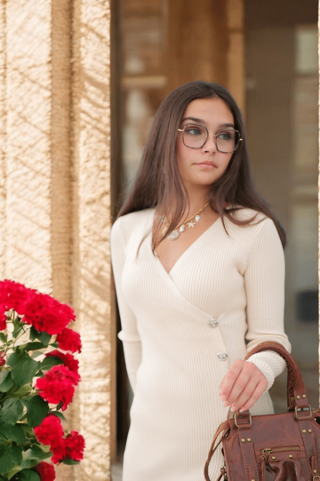 Robe Zoélie Beige – Image 2