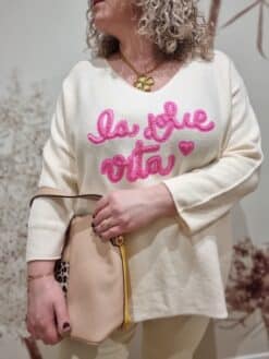 Pull Beige Dolce Vita Rose – Image 2