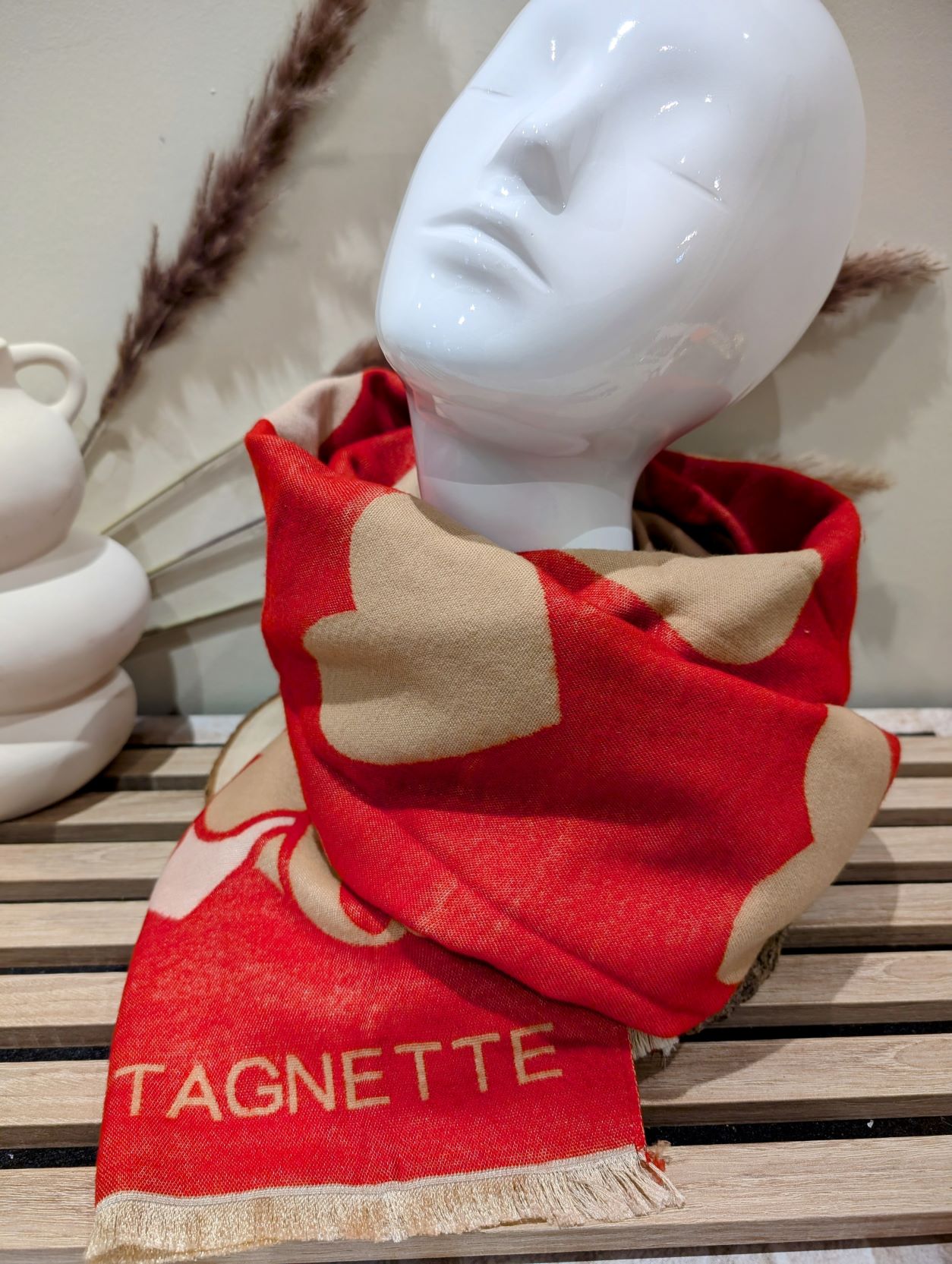 Echarpe Lulu Rouge Cœur – Image 3