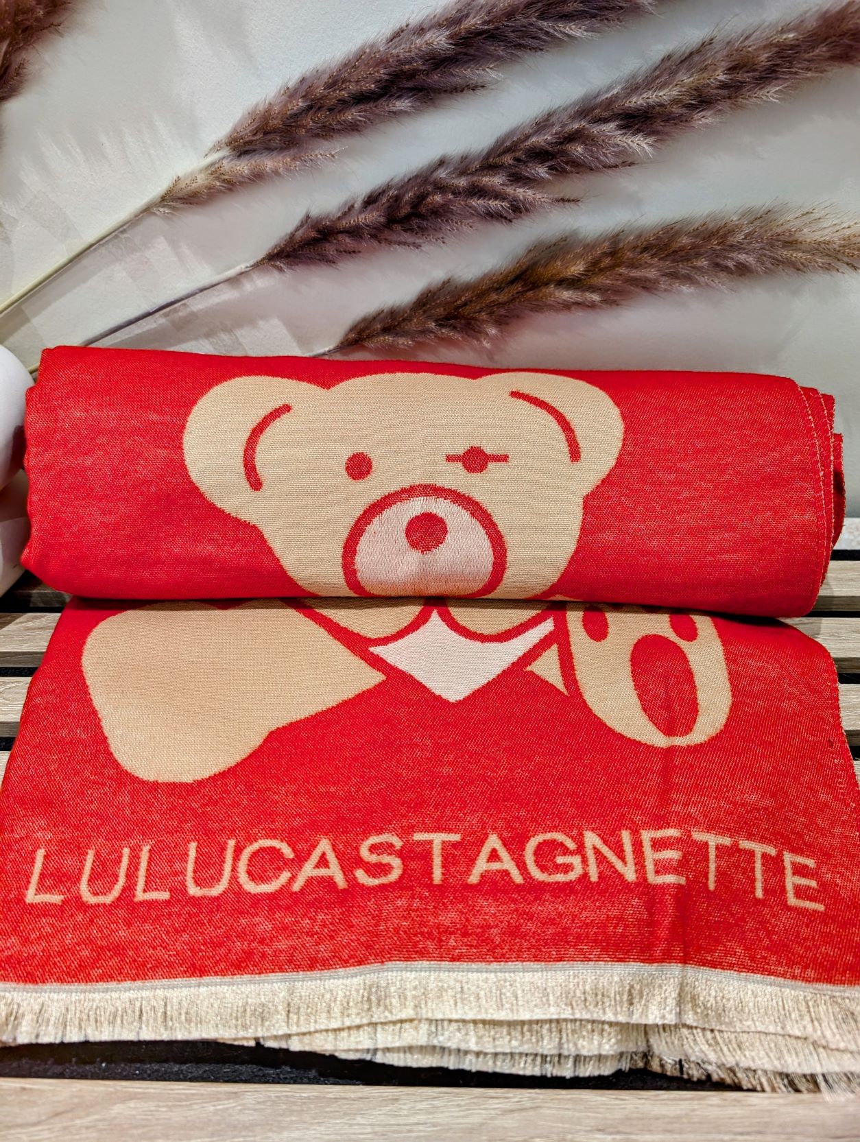Echarpe Lulu Rouge Cœur – Image 4