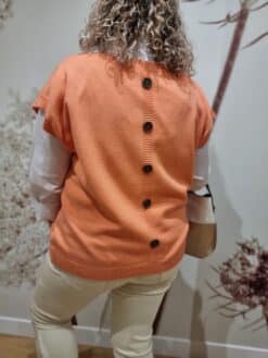 Pull Orange + Chemise – Image 3