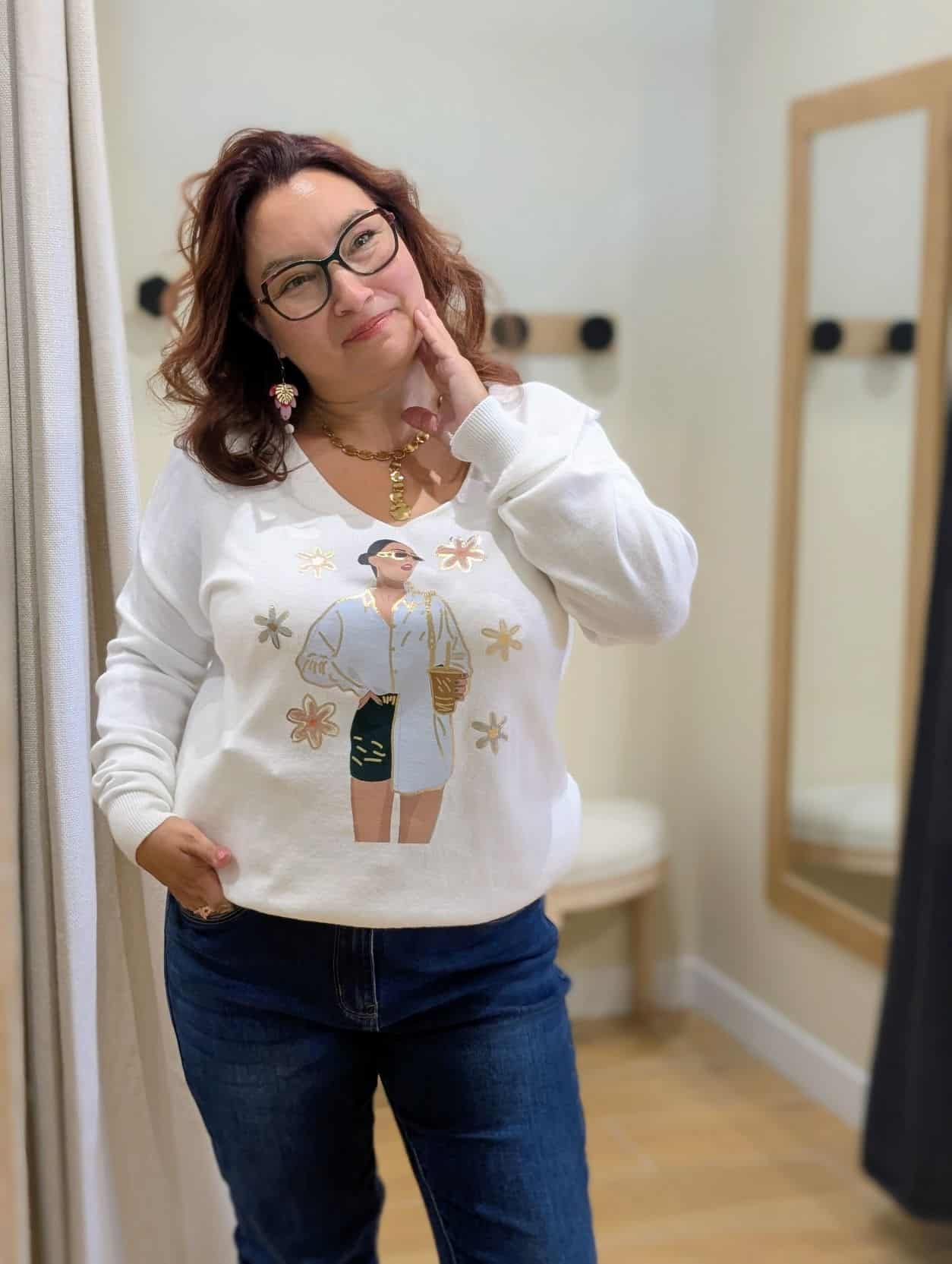 Pull Women Blanc – Image 2