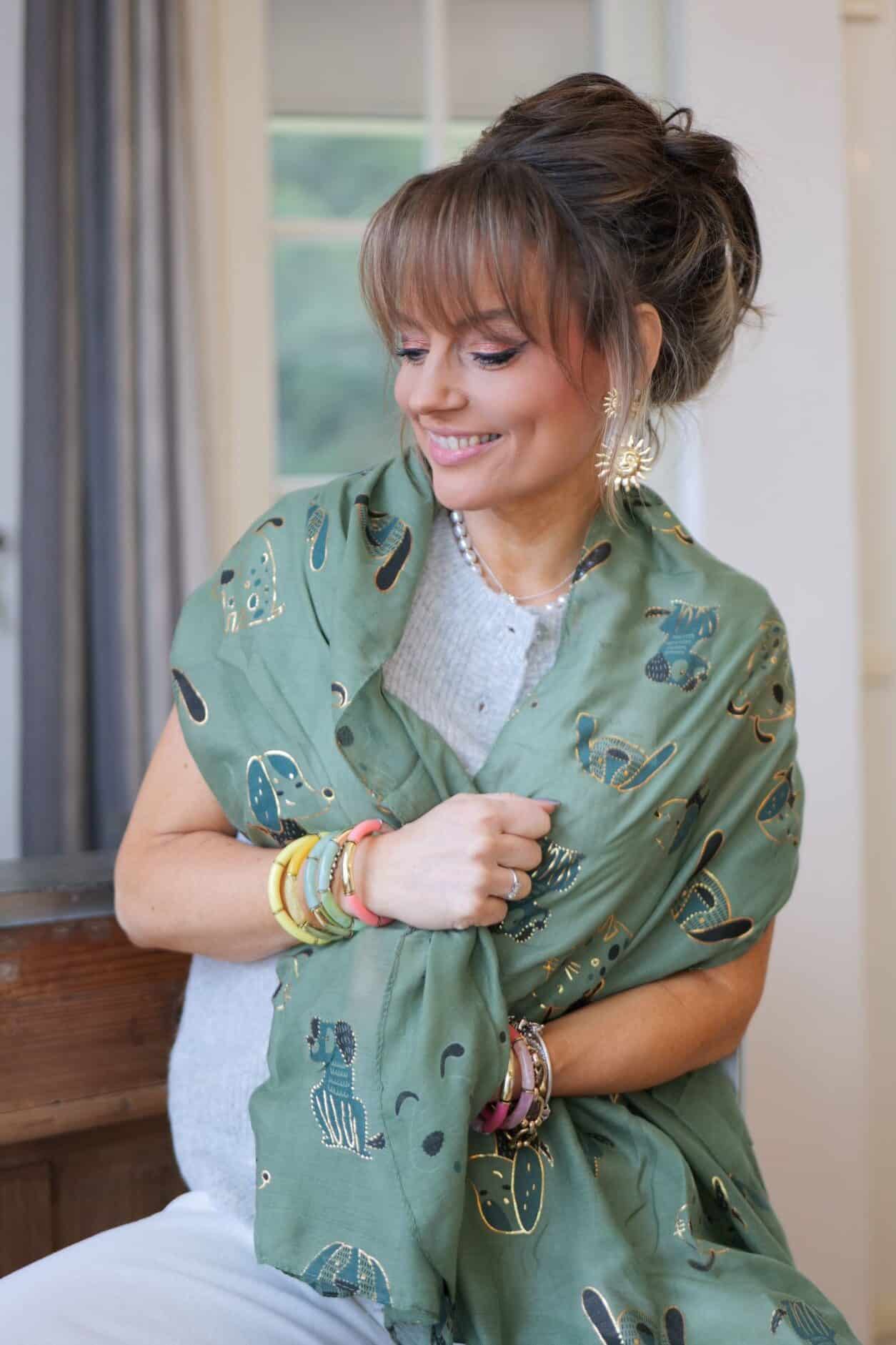 Foulard Dogs Vert – Image 2