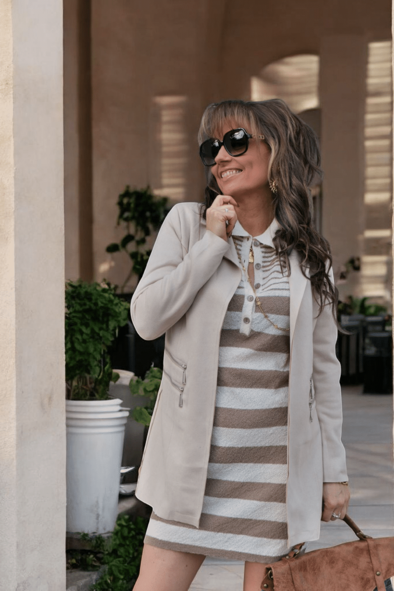 Robe Aseyna Beige