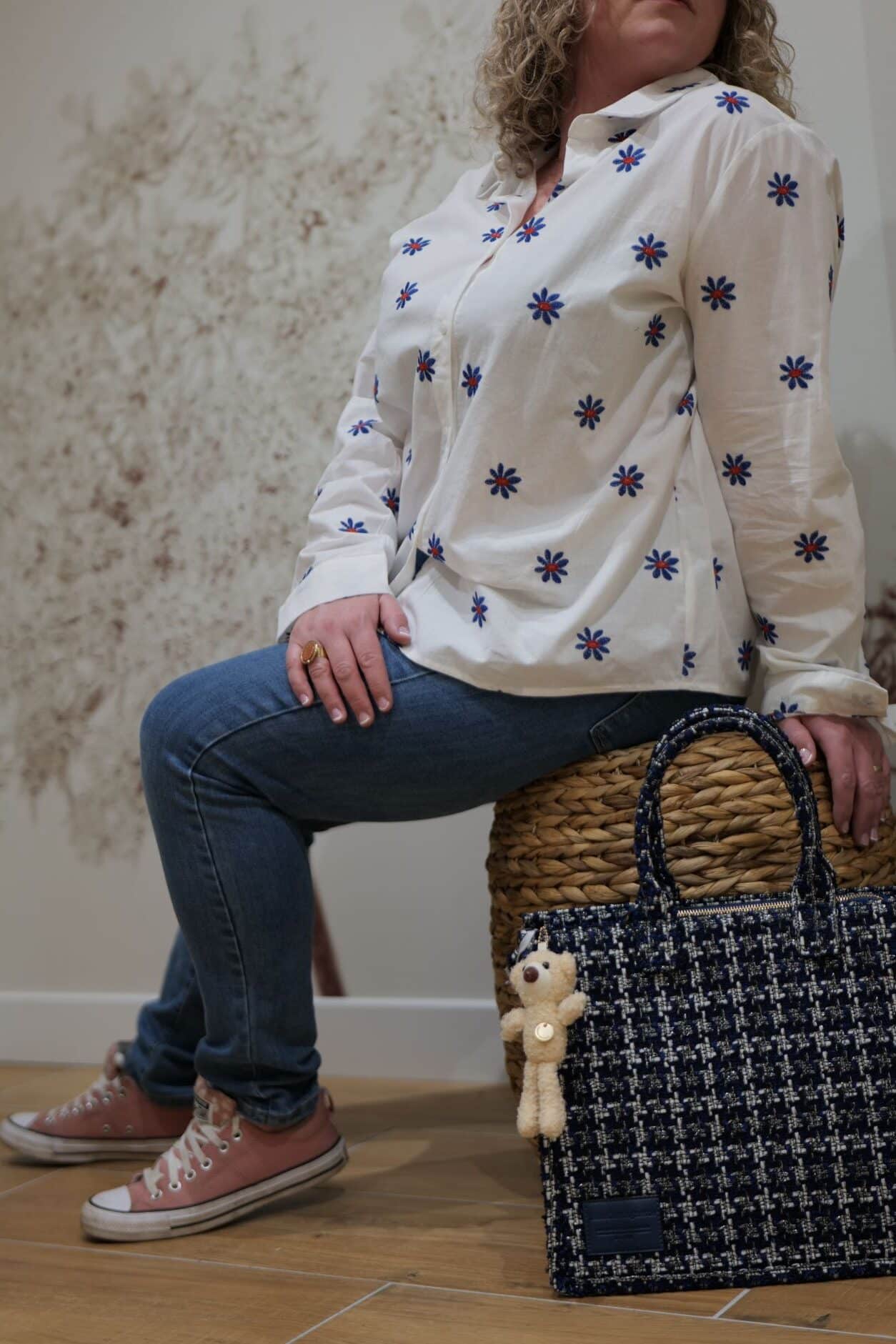 Chemise Fleur Bleue – Image 3