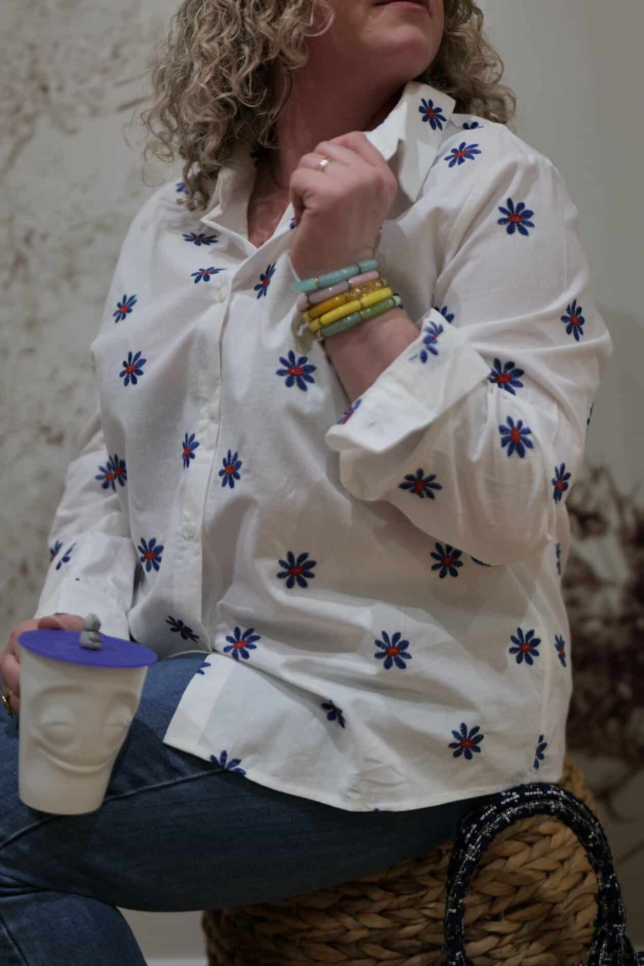 Chemise Fleur Bleue – Image 5