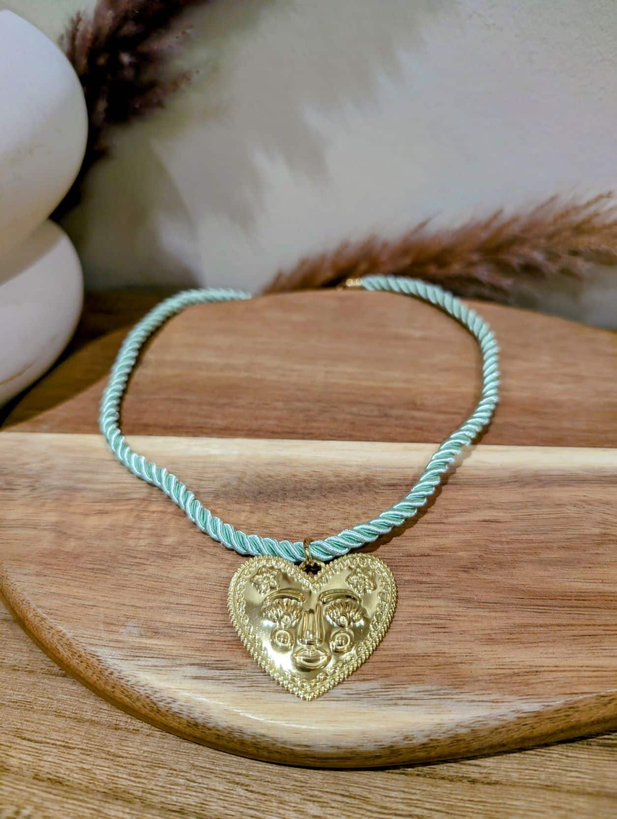 Collier Visage Cœur – Image 2