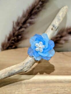 Bague Fleur XL Bleu