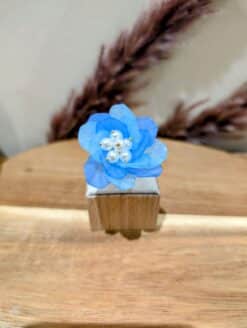 Alternative view of Bague Fleur XL Bleu