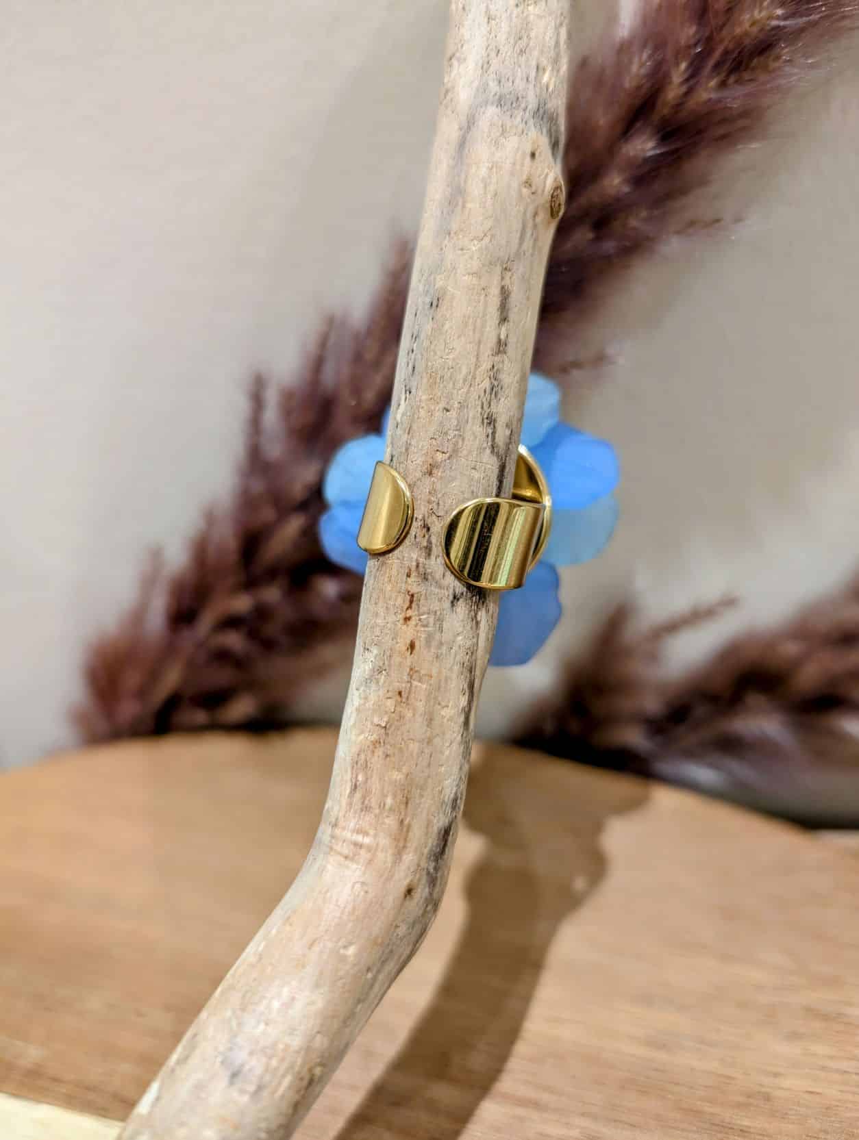 Bague Fleur XL Bleu – Image 3