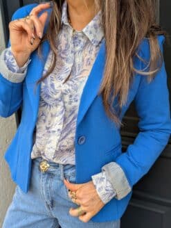 Alternative view of Blazer Farah Bleu