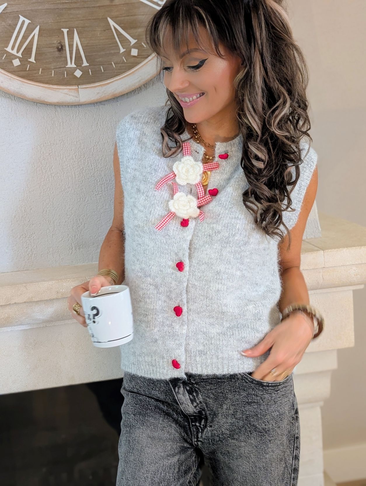 Gilet Djamal Gris – Image 2