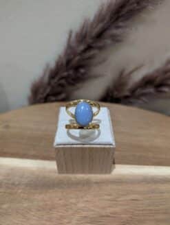 Alternative view of Bague Perla Bleu