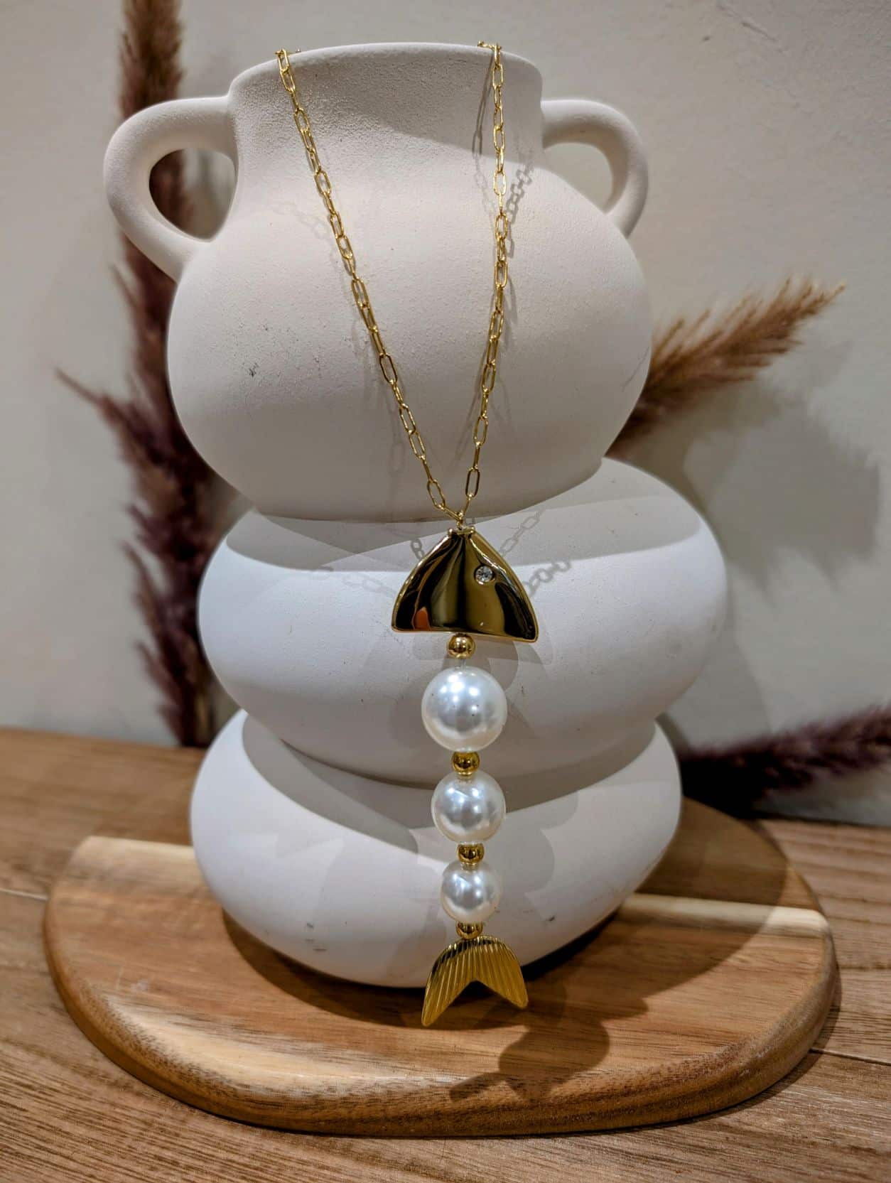 Sautoir Poisson Perle