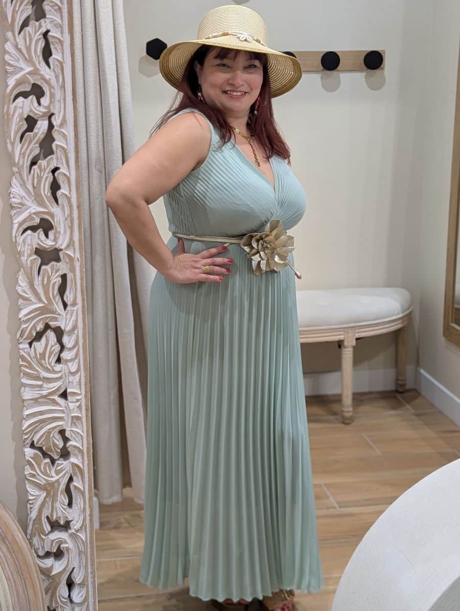 Robe Eléanore Vert d'Eau – Image 7
