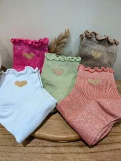Chaussettes Froufrous Cœur💛