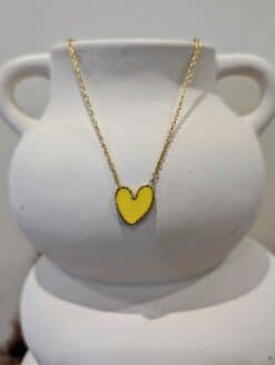 Collier Cœur 💛Jaune