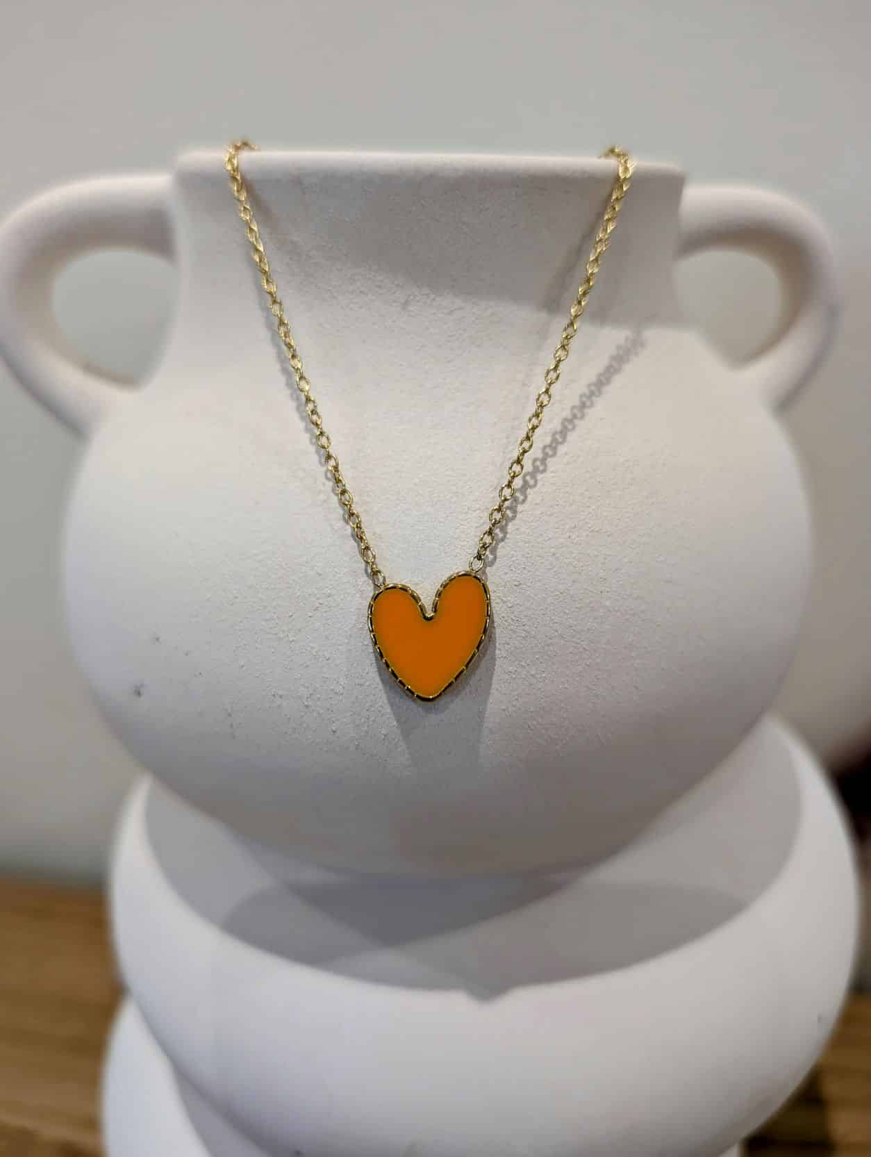 Collier Cœur🧡Orange