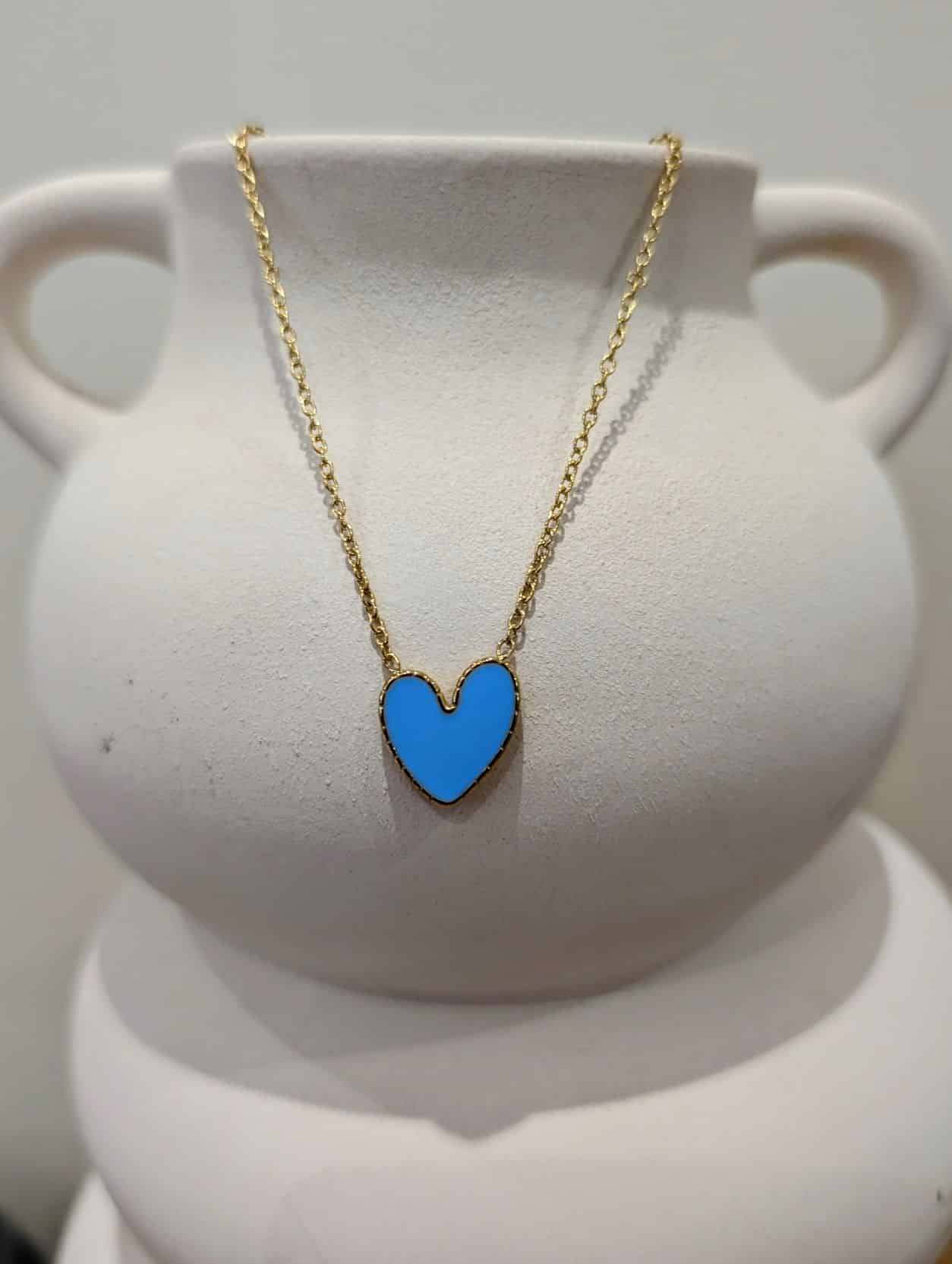 Collier Cœur🩵Bleu