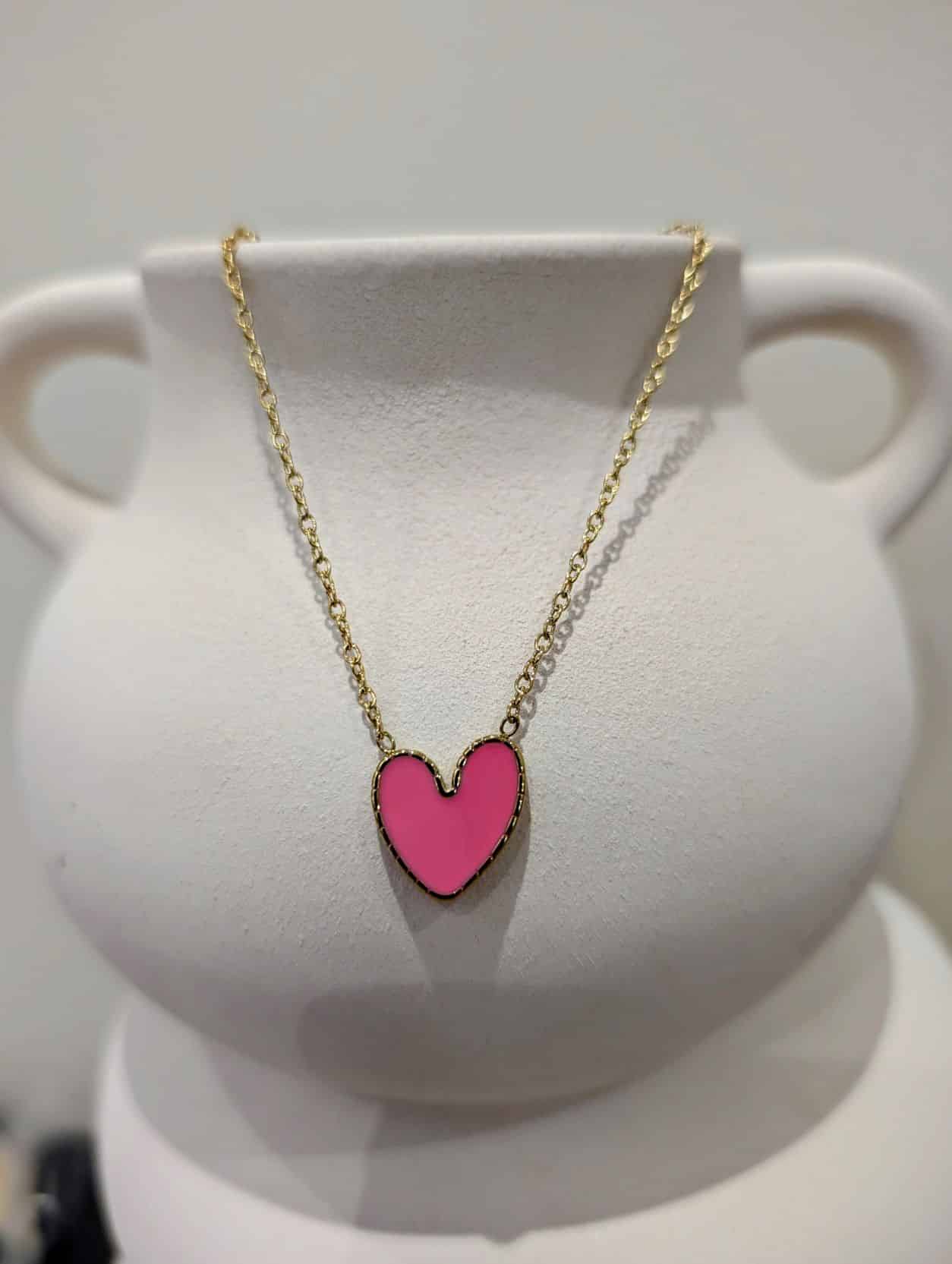 Collier Cœur🩷Rose