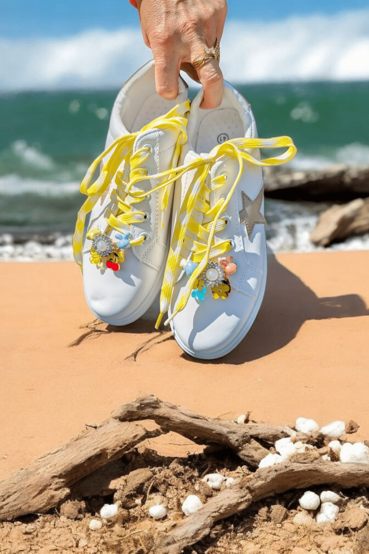 Lacets Jaune Charm's – Image 2
