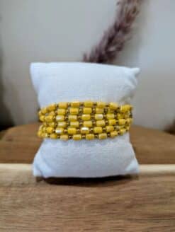 Alternative view of Bracelet Perle Jaune
