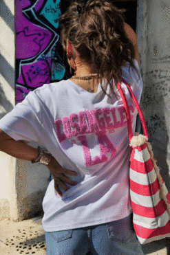 Tee Shirt Los Angeles Rose – Image 4
