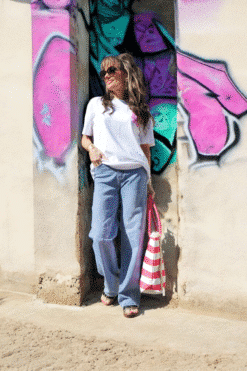 Tee Shirt Los Angeles Rose – Image 3