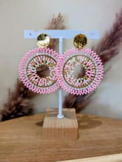 Alternative view of Boucles Perles Roses