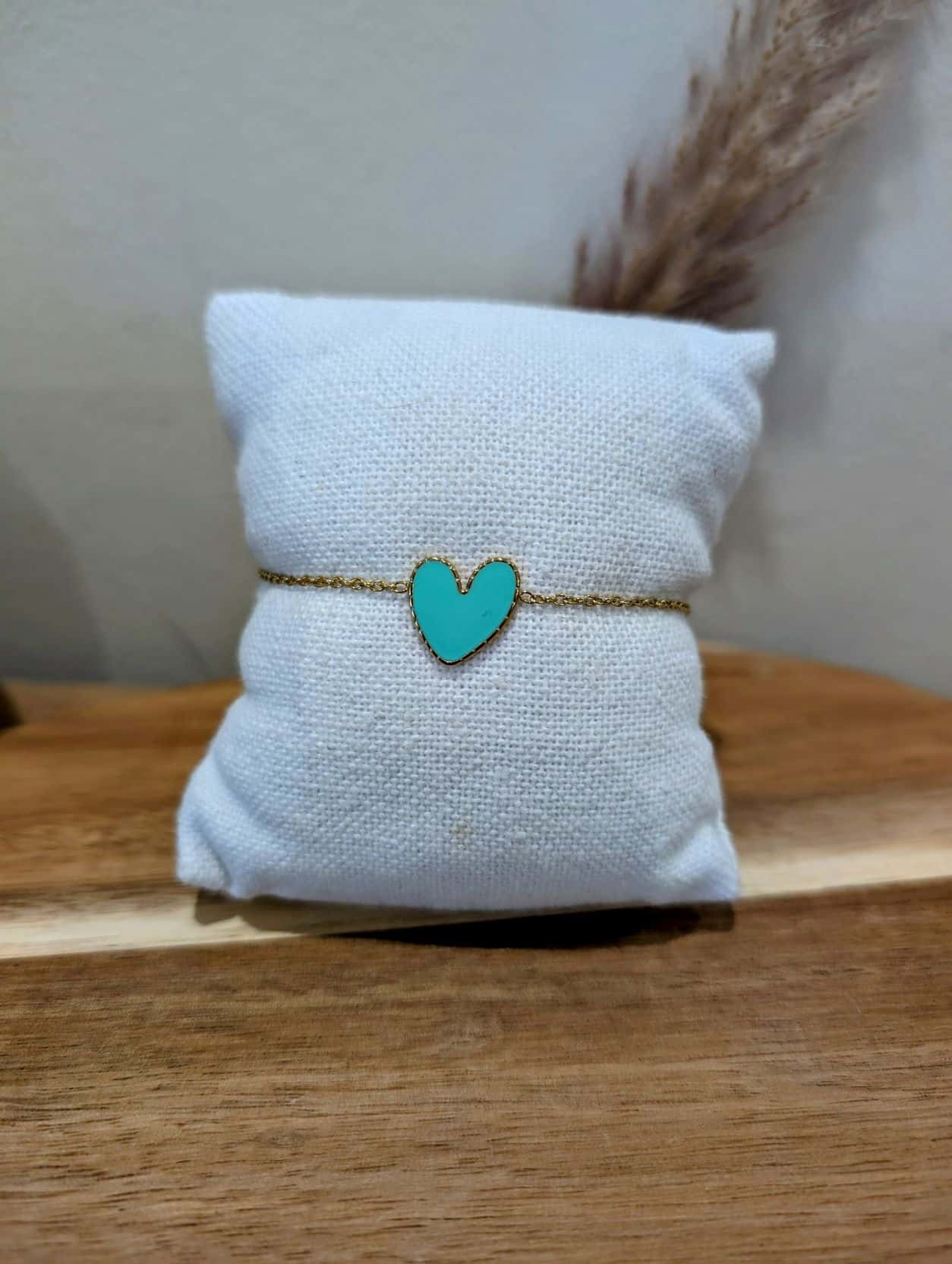Bracelet Cœur💚Vert d’Eau – Image 2