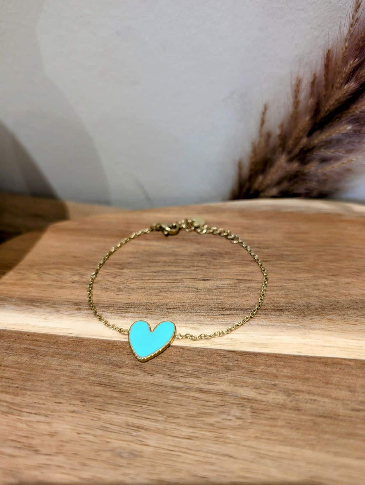 Bracelet Cœur💚Vert d’Eau