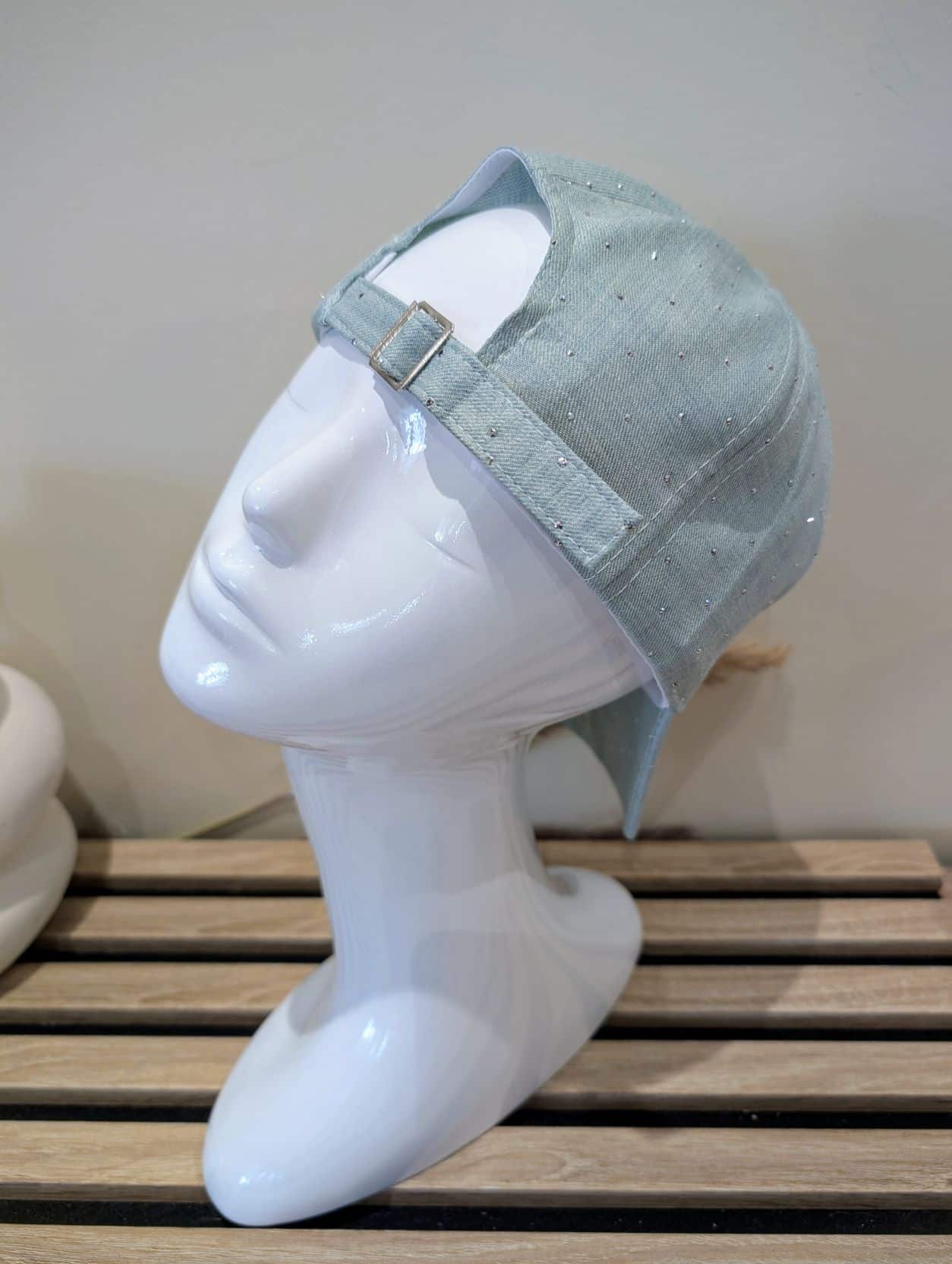 Casquette Vert d'Eau Strass – Image 2