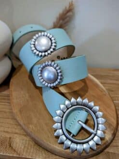 Alternative view of Ceinture Fleur Vert d'Eau