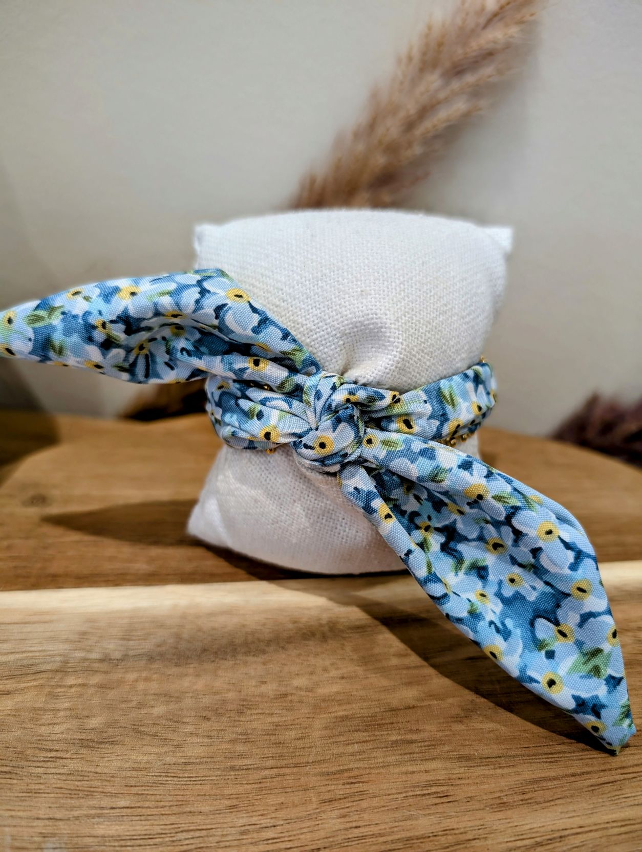 Jonc Ruban Fleur Bleu – Image 3