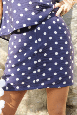 Alternative view of Jupe à Pois Marine