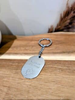 Porte Clé "Maman Je t'aime" Argenté
