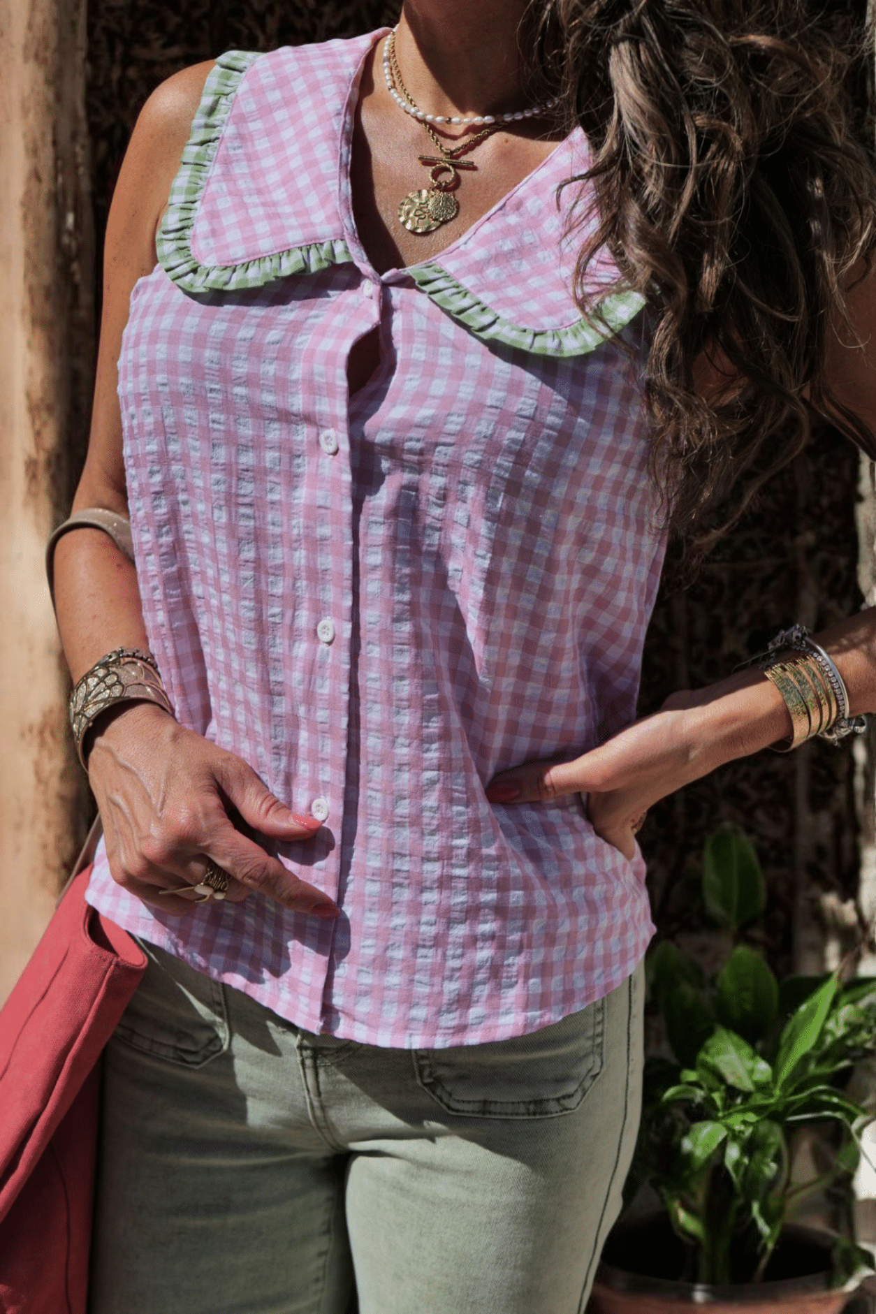 Chemise Vichy Rose – Image 6