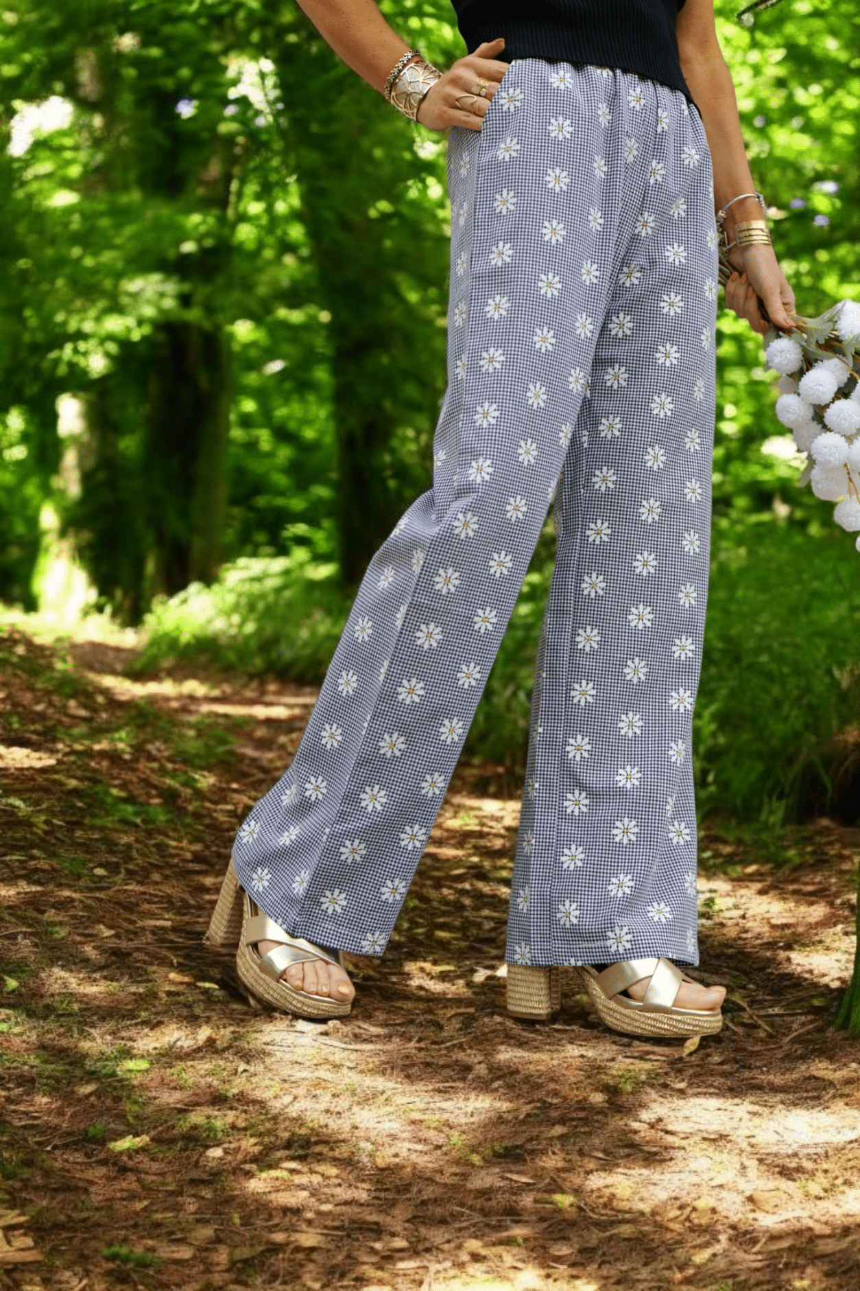 Pantalon Marguerite Noir – Image 2