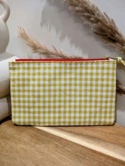 Alternative view of Pochette Vichy "Maman d'Amour" Jaune