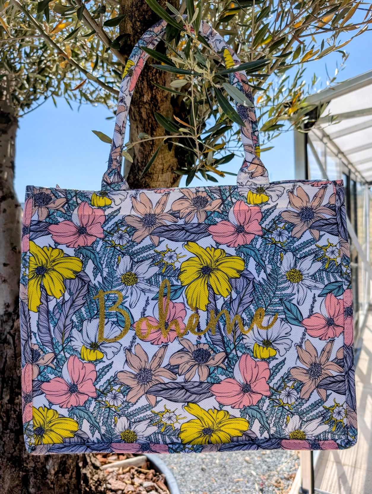 Sac Motif Bohème Fleur