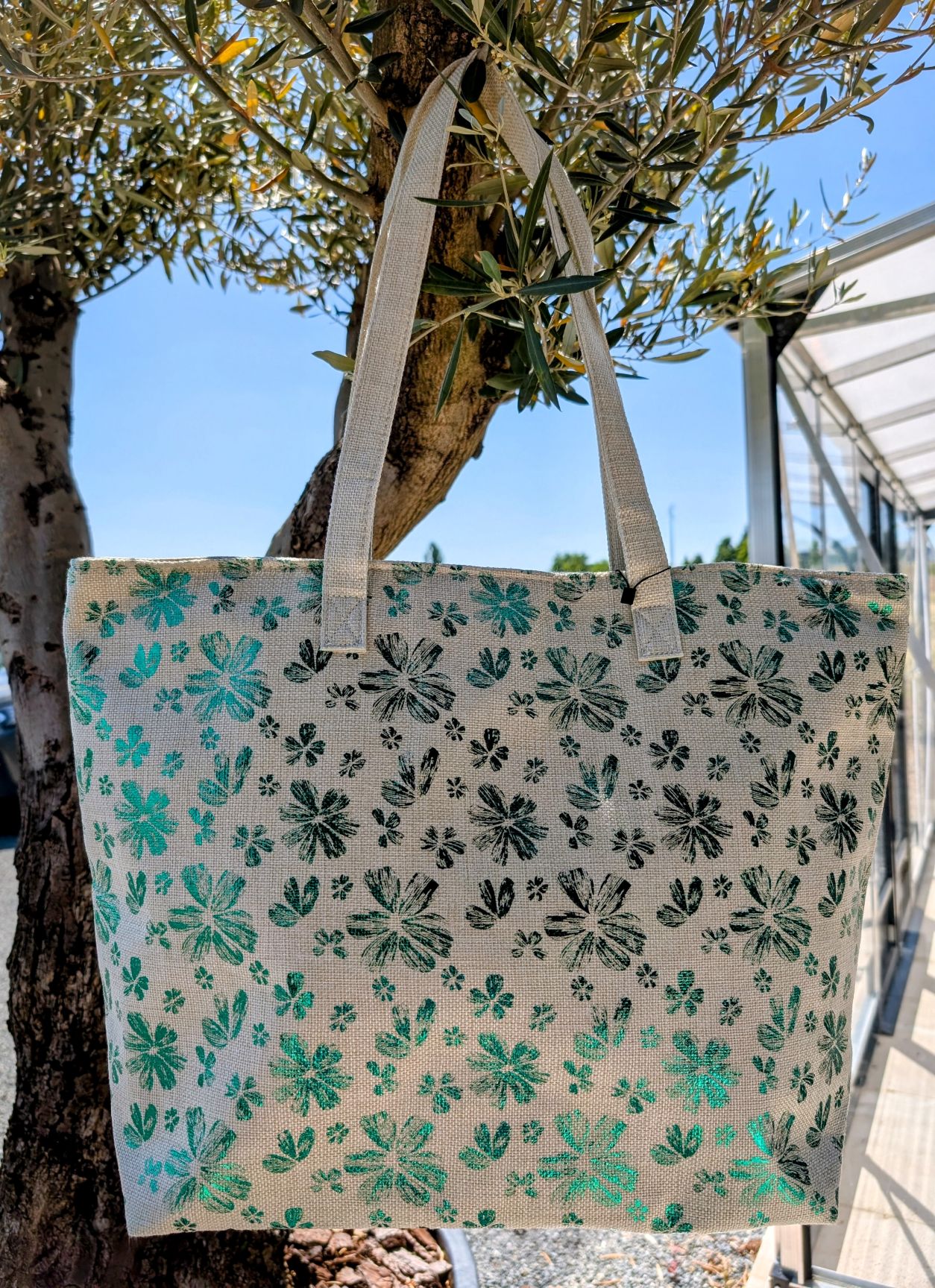 Sac Gérard Pasquier "Fleurs Vertes"