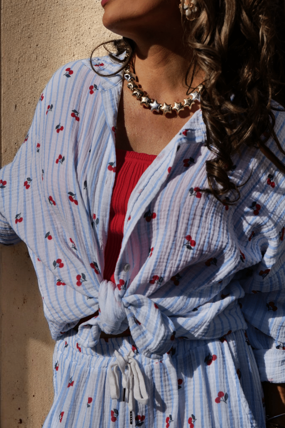 Chemise Rayé🍒 Bleu – Image 3
