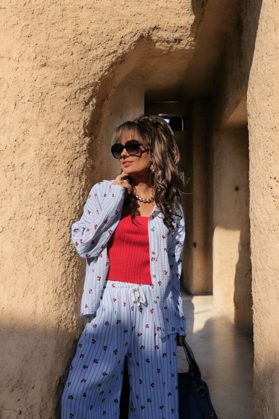 Chemise Rayé🍒 Bleu – Image 2