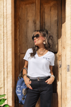 Alternative view of Tee Shirt Blanc "Dolce Vita"