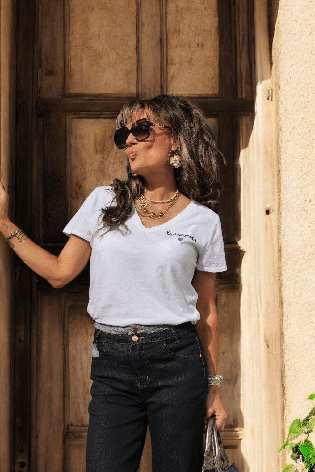 Tee Shirt Blanc "Dolce Vita" – Image 5