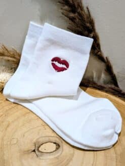 Chaussettes Blanches Bouche